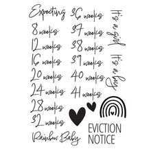 Load image into Gallery viewer, Pregnancy Milestone Temporary Tattoos