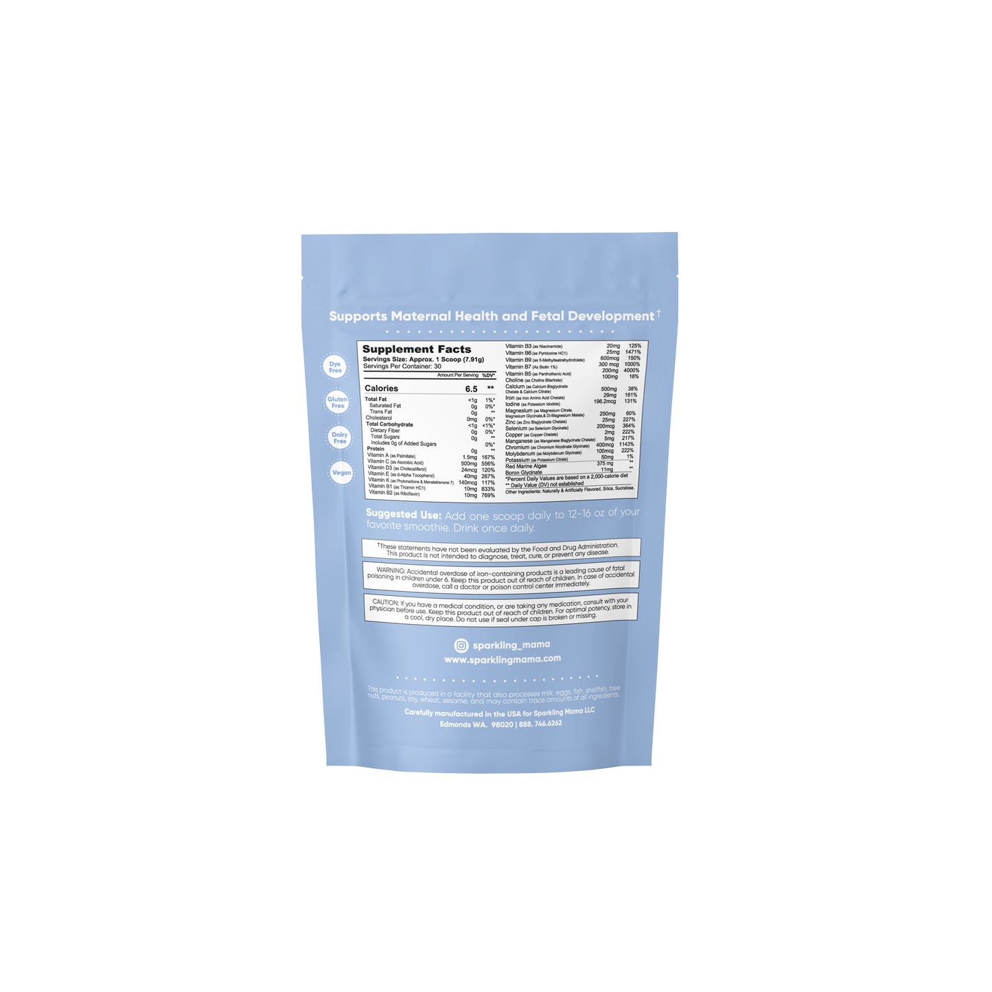 Complete Prenatal vitamin Smoothie Powder